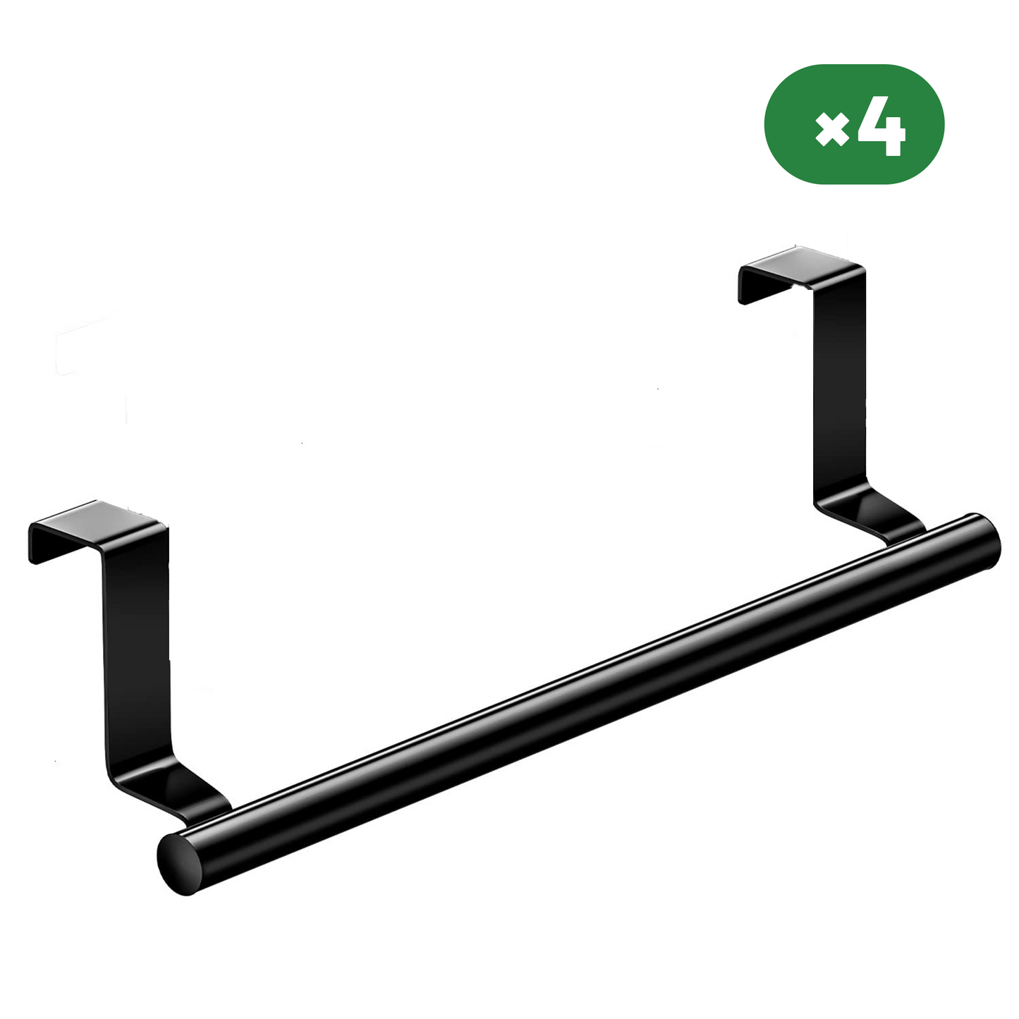 Stainless Steel Over Door Towel Rack 4 Units (2 Color Options)