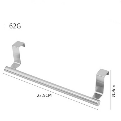 Stainless Steel Over Door Towel Rack 4 Units (2 Color Options)
