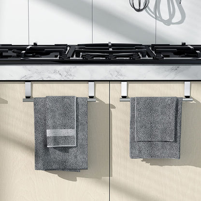 Stainless Steel Over Door Towel Rack 4 Units (2 Color Options)