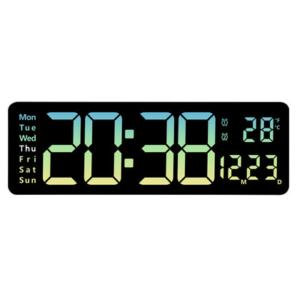 Large Digital Wall Clock with Remote Control 16 Inch (2 Color Options)