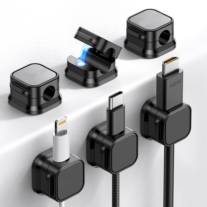 Magnetic Cable Clips 24 Units (2 Color Options)