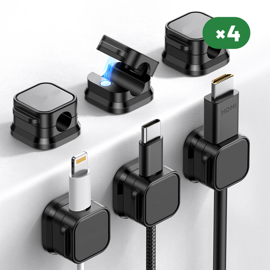 Magnetic Cable Clips 24 Units (2 Color Options)