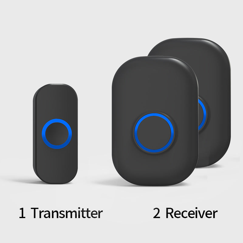 Wireless Doorbell with 2 Receivers / with 1 Receiver (2 Color Options)