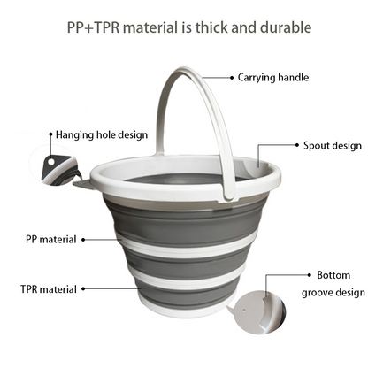 Collapsible Bucket with Handle 10 L