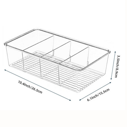 Food Storage Organizer Bins 6 Units