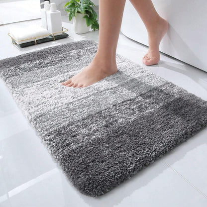Super Soft Shaggy Bathroom Rugs 24"x16" / 30"x20", Gray