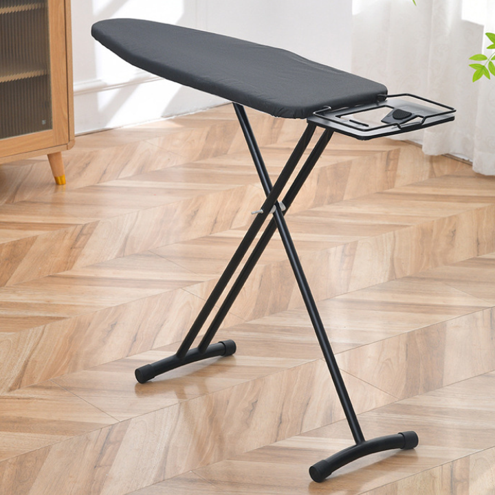 Foldable Ironing Pad with Sleeve Support 36x12 inches, Black