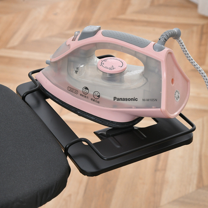 Foldable Ironing Pad with Sleeve Support 36x12 inches, Black