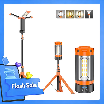 Camping Light with 79" Detachable Tripod