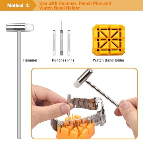 Beginners Watch Repair Kit, 149PCS Pack, Tools for Link Removal and Battery Replacement