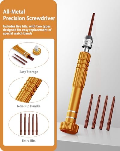 Beginners Watch Repair Kit, 149PCS Pack, Tools for Link Removal and Battery Replacement