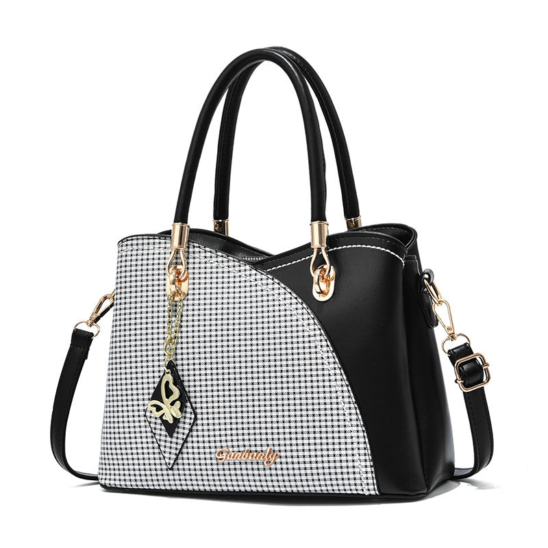 Faux Leather Shoulder Bag Handbag for Women, Khaki