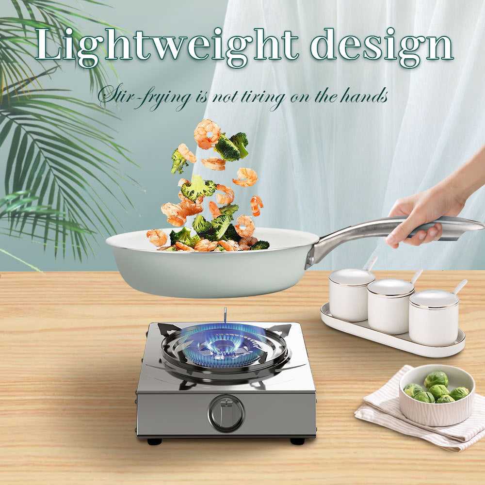 7-piece Ceramic Cookware Sets, Blue