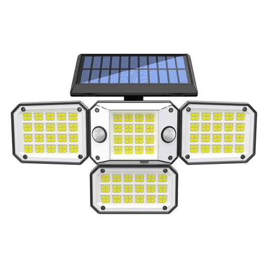 Motion Sensor 4 Heads Solar Lights
