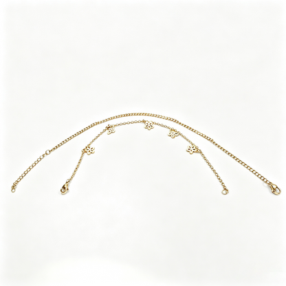 Butterfly & Flower Charm Anklet for Women