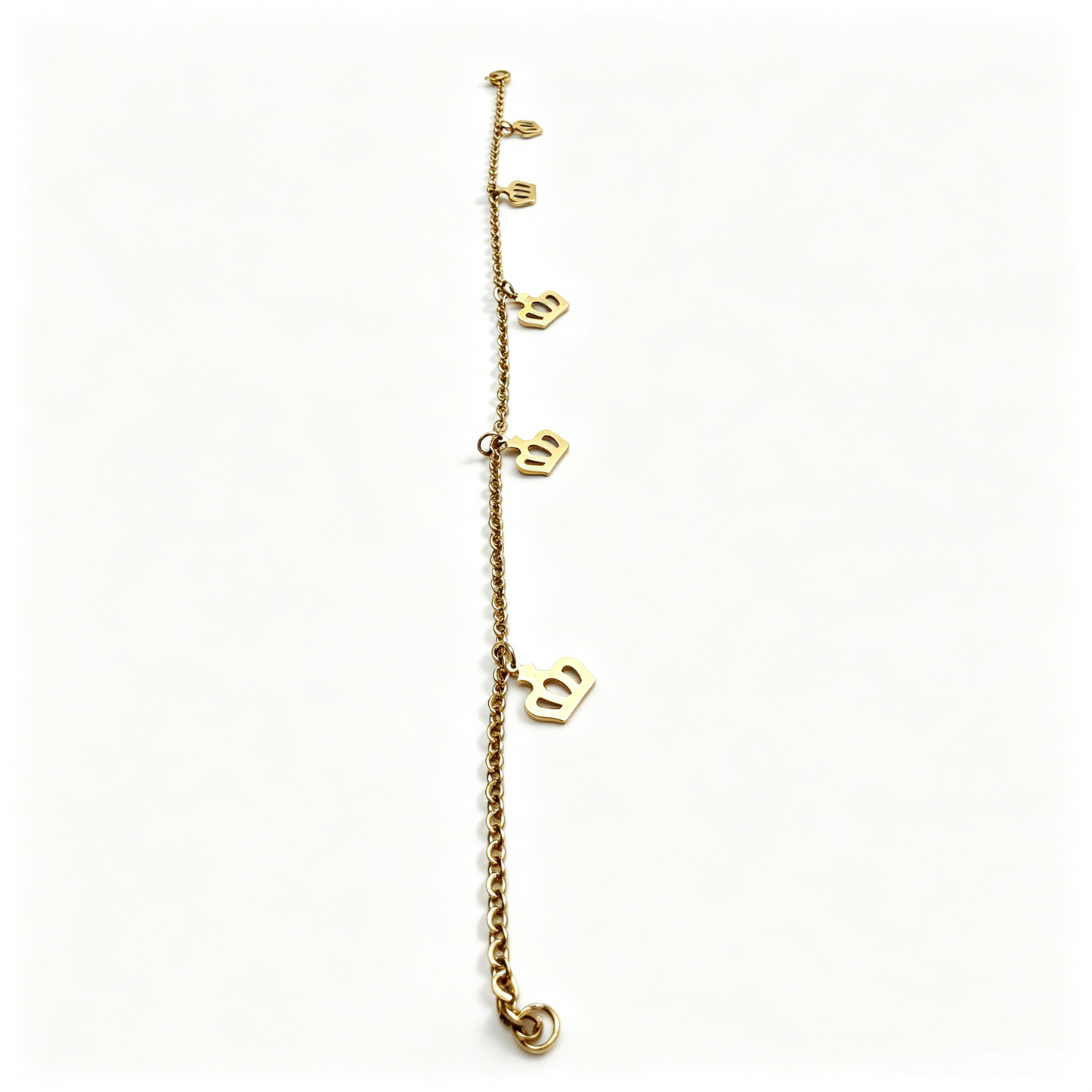 Crown Charm Anklet for Women