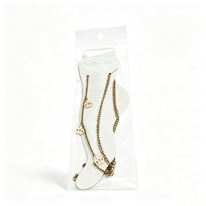 Crown Charm Anklet for Women