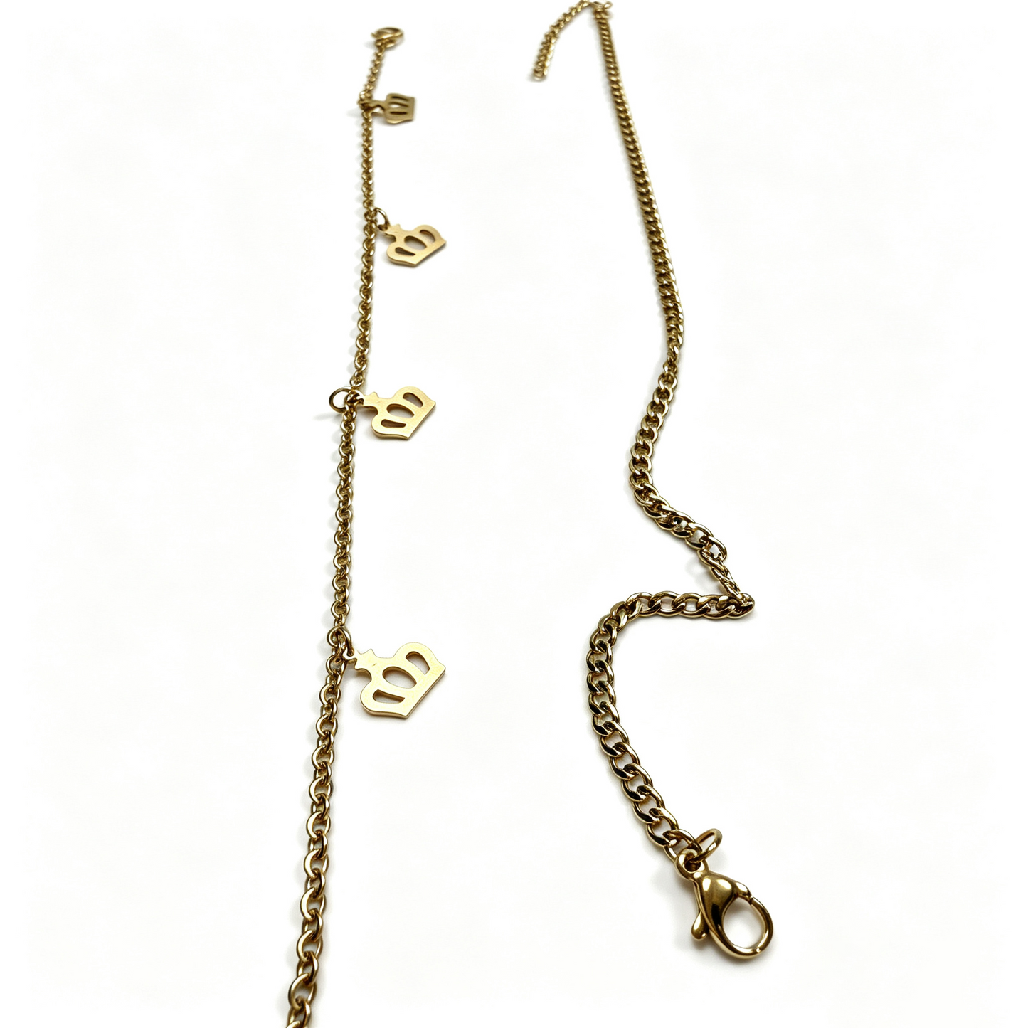 Crown Charm Anklet for Women