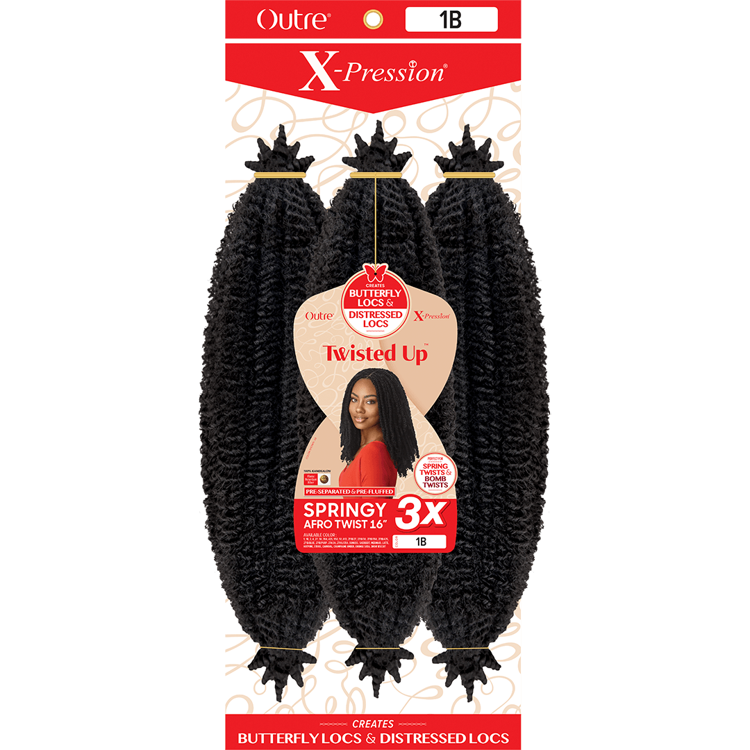 Outre Twisted up Springy Afro twist 16"3X / 12"2X