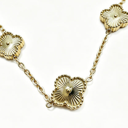 Gold-Tone Clover Chain Bracelet