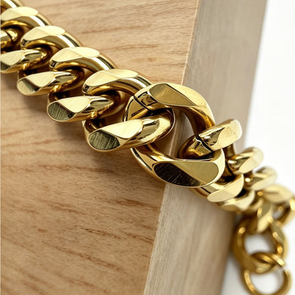 Gold-Tone Curb Chain Bracelet