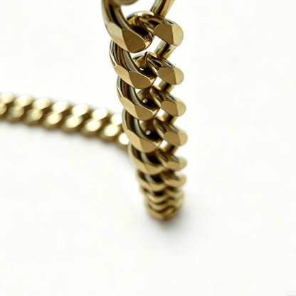 Gold-Tone Curb Chain Bracelet