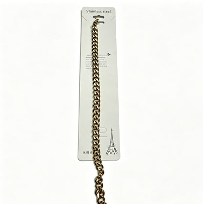 Gold-Tone Curb Chain Bracelet