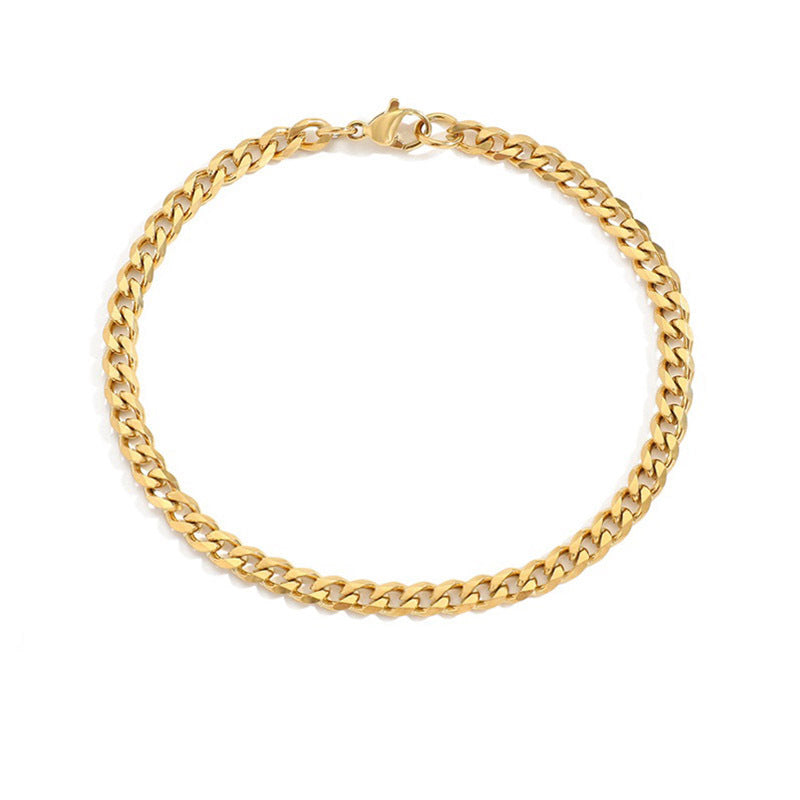 Gold-Tone Curb Chain Bracelet