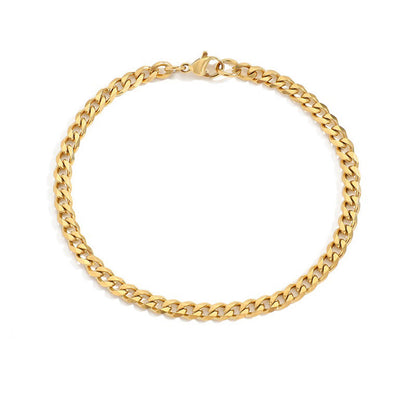 Gold-Tone Curb Chain Bracelet