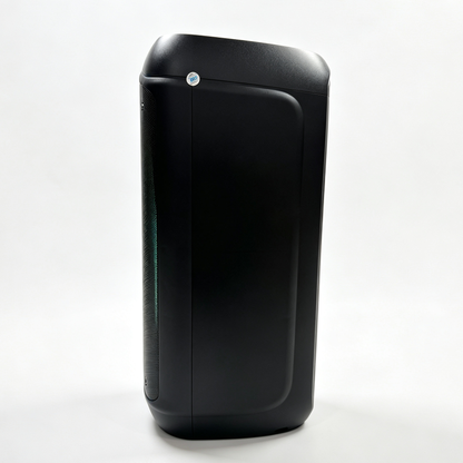Dual 8" Portable Bluetooth Speaker with Wireless Mics & RGB Lights
