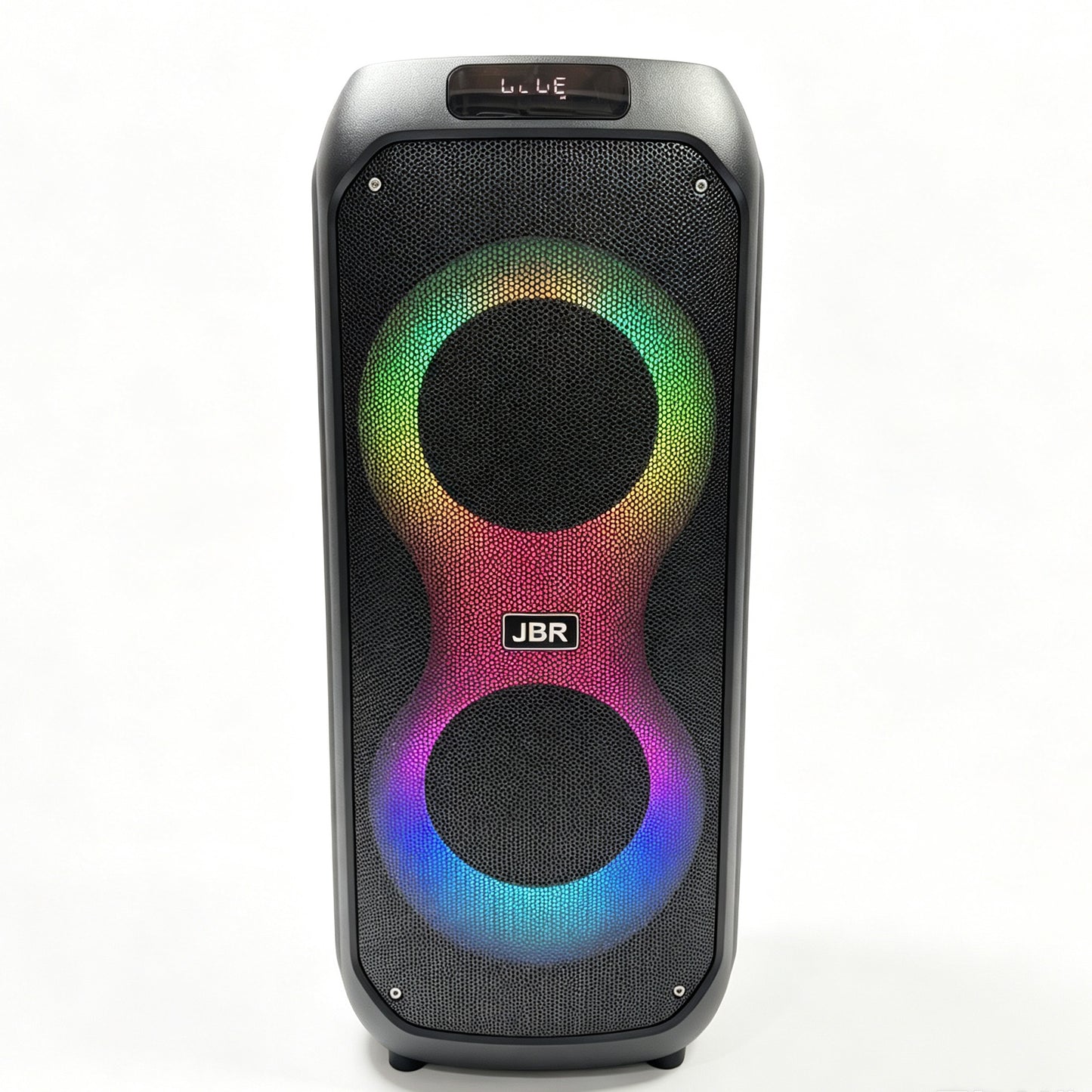Dual-Driver Portable Bluetooth Speaker with RGB Lights 8"x2