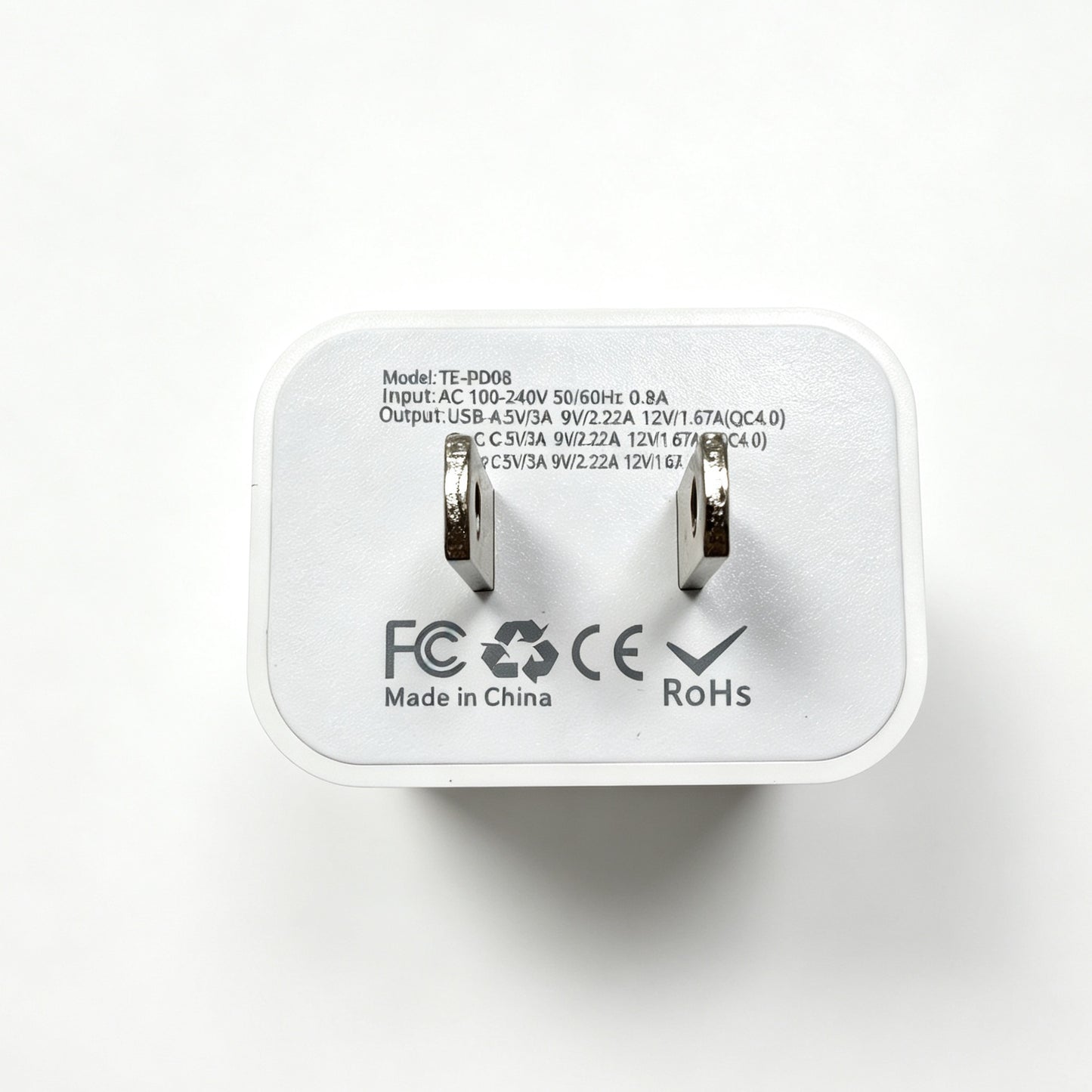 20W Dual Port Wall Charger, USB-A QC4.0 & USB-C PD Fast Charger US Plug