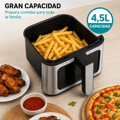 Winning Star, Air Fryer 4.5L/4.8 QT 1400W with Viewing Window