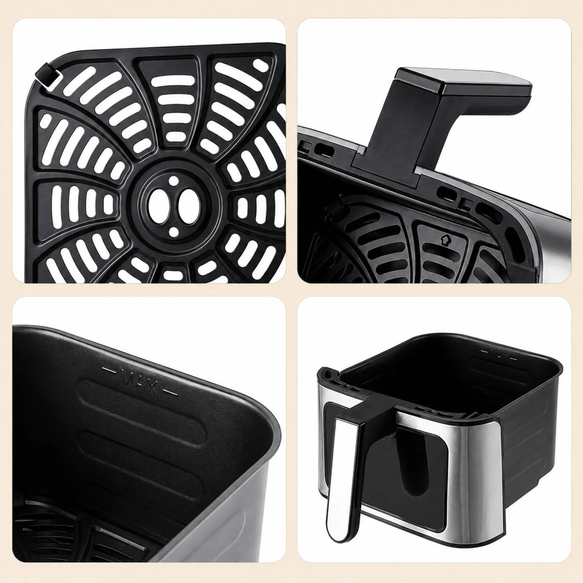 Winning Star, Air Fryer 4.5L/4.8 QT 1400W with Viewing Window