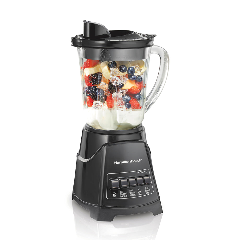Hamilton Beach Power Elite 700W 40OZ 12-Speed Blender Glass Jar, Black
