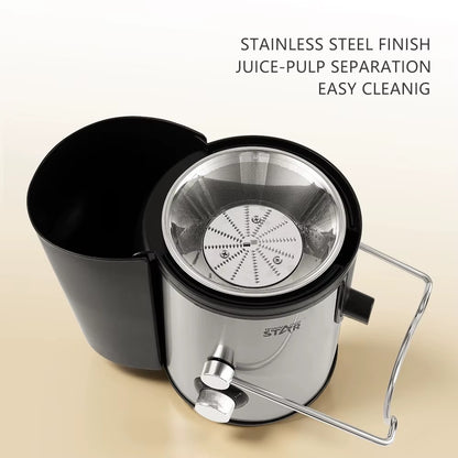 300W Smooth Juice Pulp Separation 2 Speed 1.5L Pulp Bucket Juicer, Juice Extractor WINNING STAR