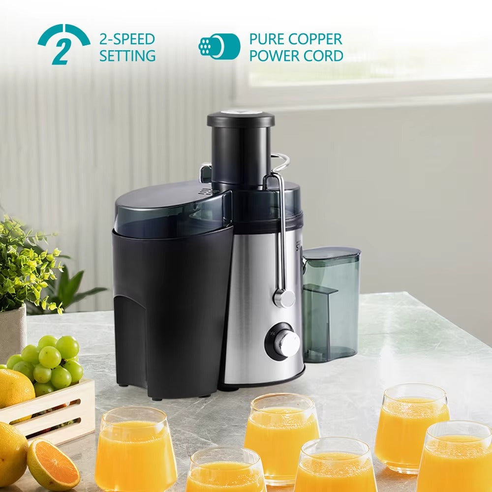 300W Smooth Juice Pulp Separation 2 Speed 1.5L Pulp Bucket Juicer, Juice Extractor WINNING STAR
