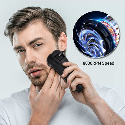 Electric Shaver 3-head rotary blades 600 mAh Washable IPX6, WINNING STAR