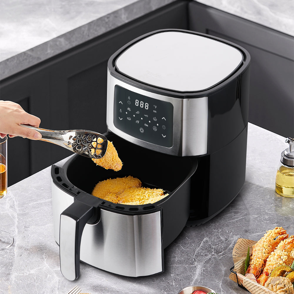 1400W 5.5L(5.81Qt) Electric Fryer Digital Touch Oilless Cooker Time Control Hot Air Fryers Oven