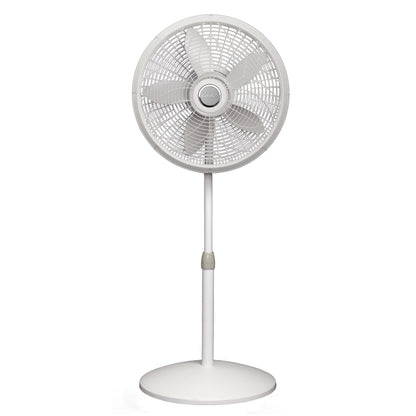 Lasko Pedestal Fan 18" with Adjustable Height 3 Speeds,White
