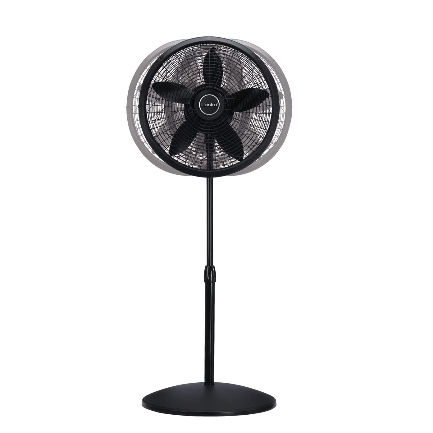 Lasko Pedestal Fan 18" with Adjustable Height 3 Speeds,Black