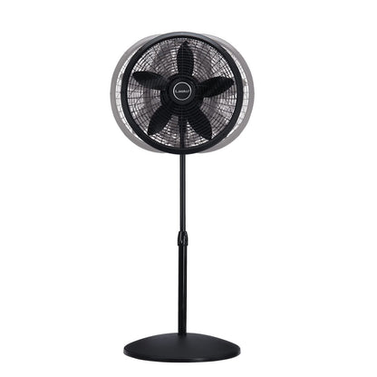 Lasko Pedestal Fan 18" with Adjustable Height 3 Speeds,Black