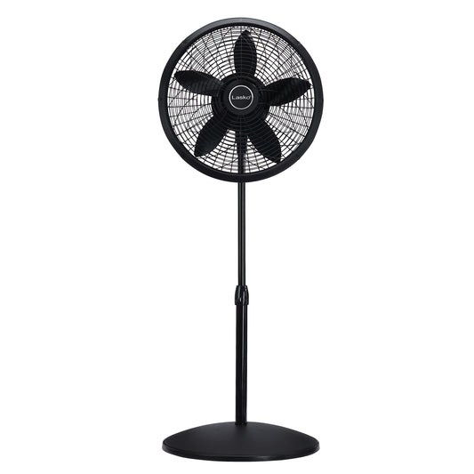Lasko Pedestal Fan 18" with Adjustable Height 3 Speeds,Black