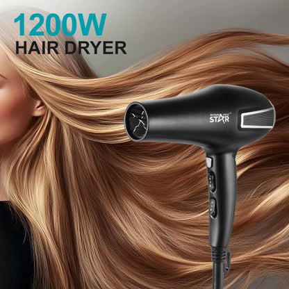WINNING STAR Hair Dryer 2 Speed 3 Heat Settings 1200W