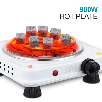 WINNING STAR Electric Stove Coil Hot Plate 900W Single-burner,White