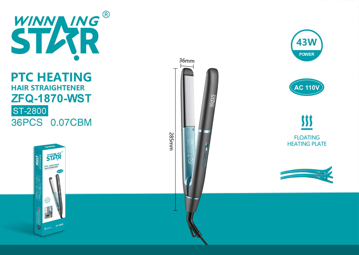 43W PTC Heating Hair Straightener