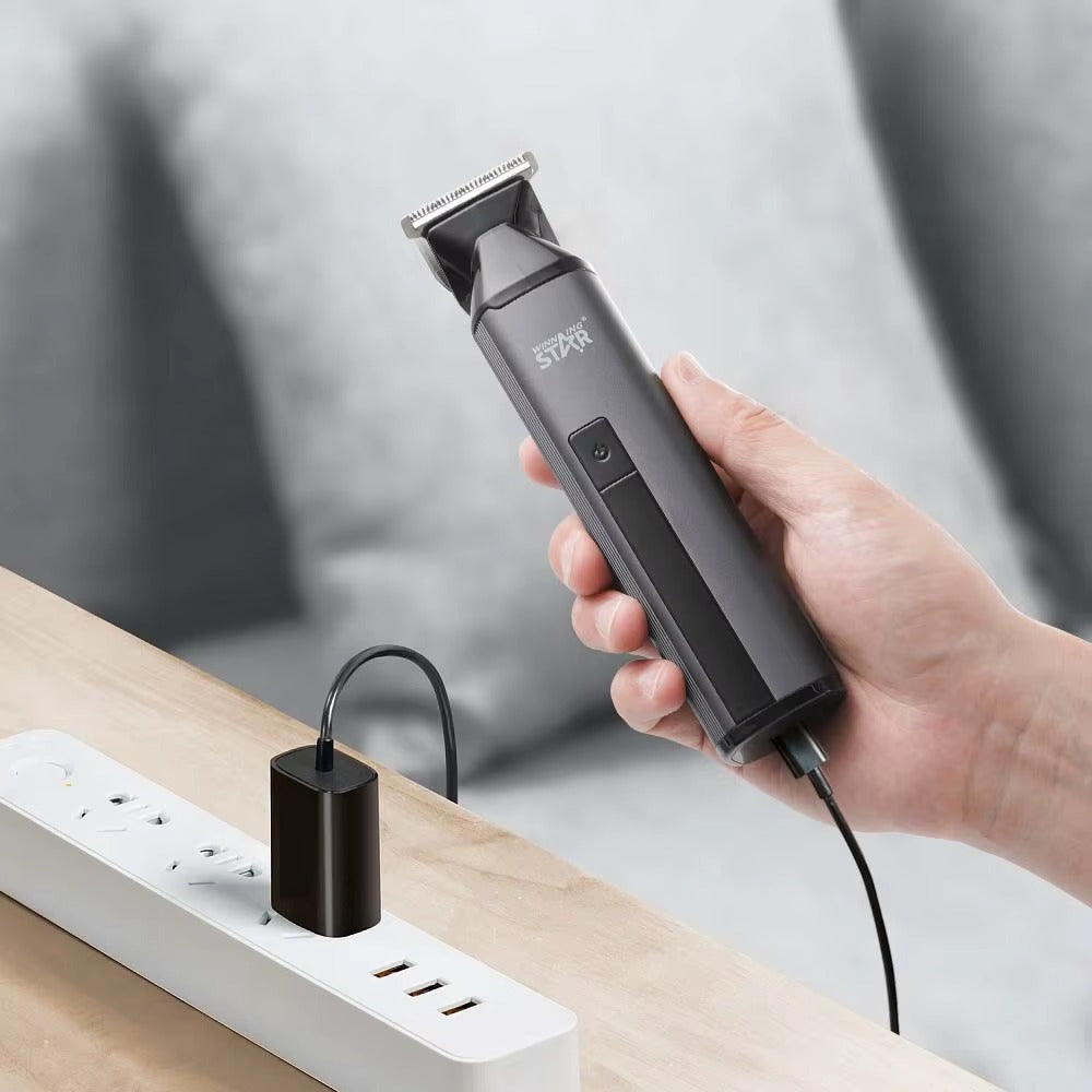 6 in 1 Multifunctional Barber Hair Rechargeable Trimmer Waterproof Hair Clipper for Man,WINNING STAR