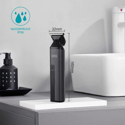 6 in 1 Multifunctional Barber Hair Rechargeable Trimmer Waterproof Hair Clipper for Man,WINNING STAR