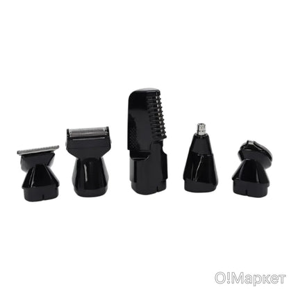 6 in 1 Multifunctional Barber Hair Rechargeable Trimmer Waterproof Hair Clipper for Man,WINNING STAR