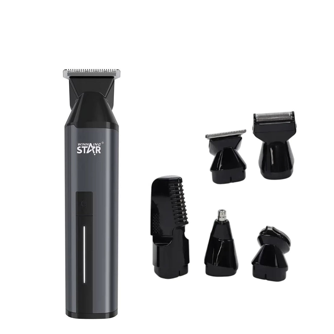6 in 1 Multifunctional Barber Hair Rechargeable Trimmer Waterproof Hair Clipper for Man,WINNING STAR